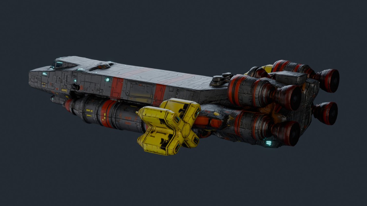 Ember Thruster Frigate - hero render