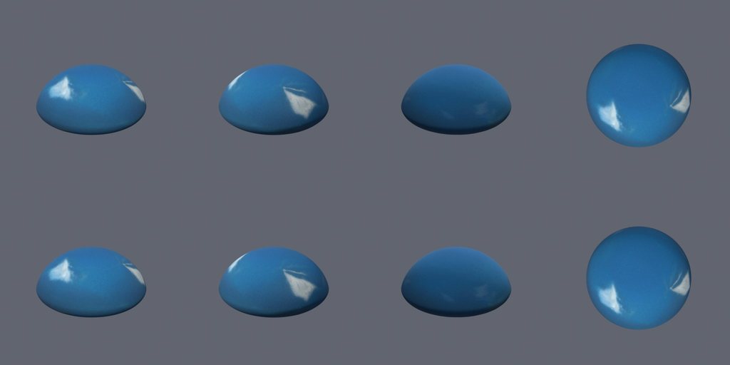 Methane-blue ice giant - four angles