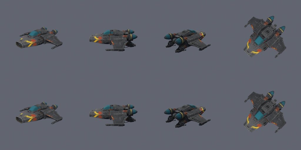 Wedge interceptor - four angles