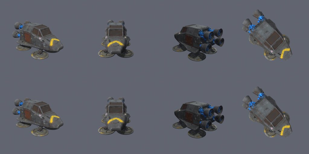 Short-range shuttle - four angles