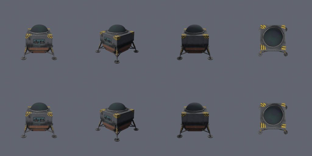 Boxed dropship - four angles