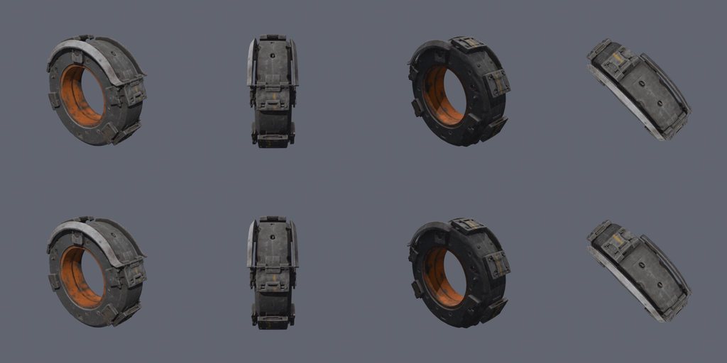 Docking collar - four angles