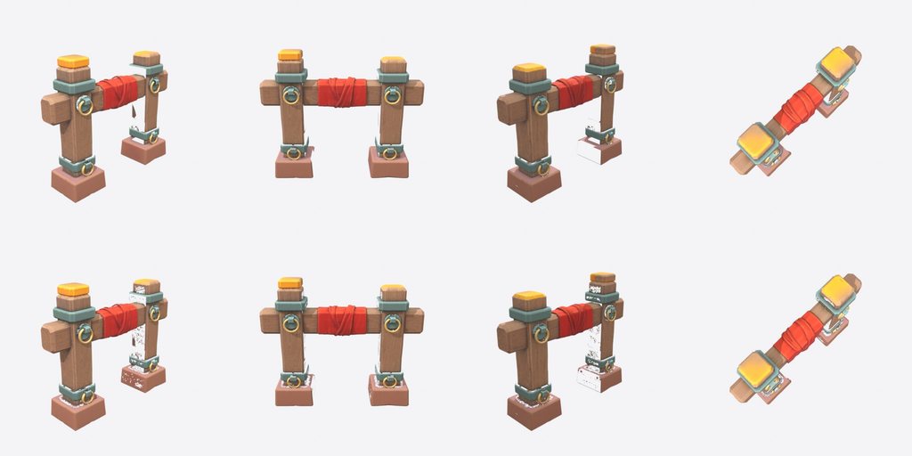 Hitching Post Rail - four angles